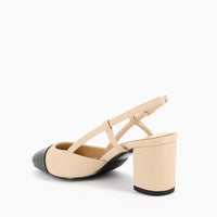 Vera Slingback Cream and Beige