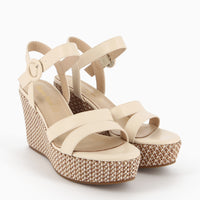 Sandalo Silvia Latte con Zeppa | Roberta Martini