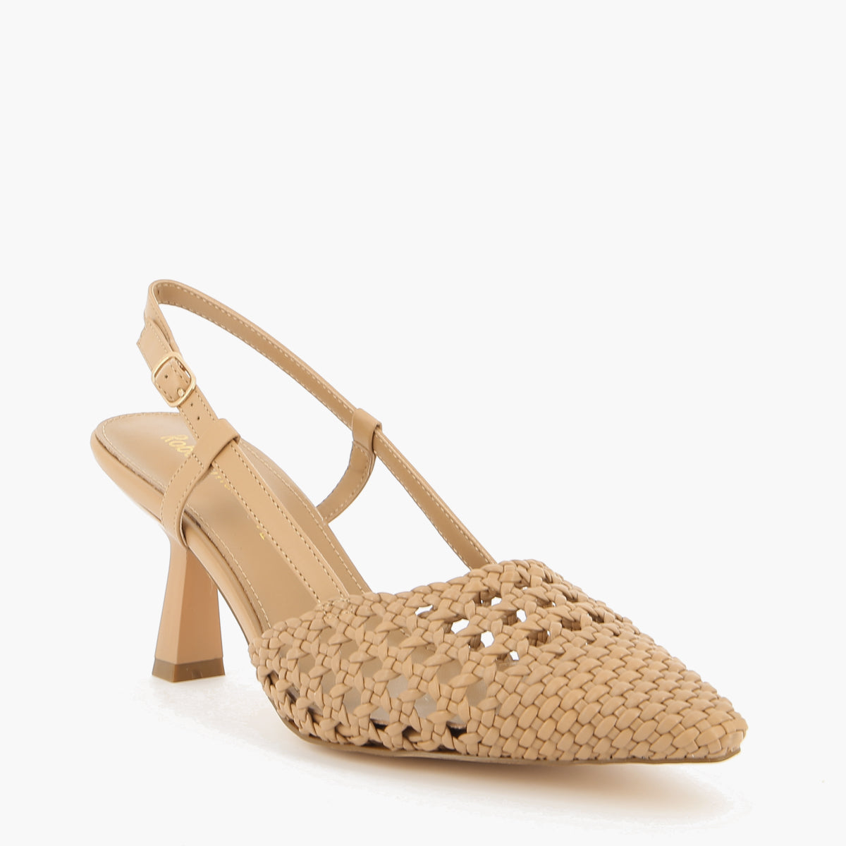 Sandra Slingback Braided Beige
