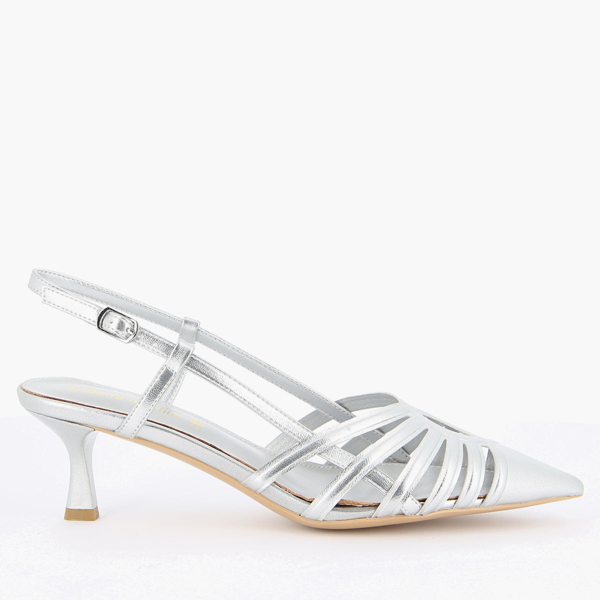 Kelly Silver Slingback