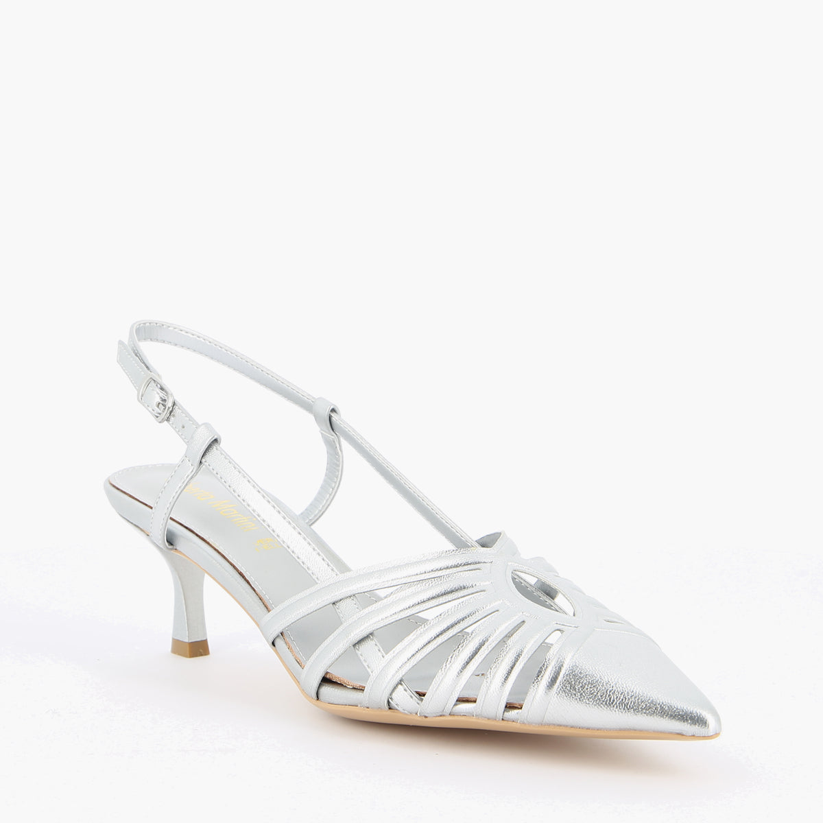 Kelly Silver Slingback