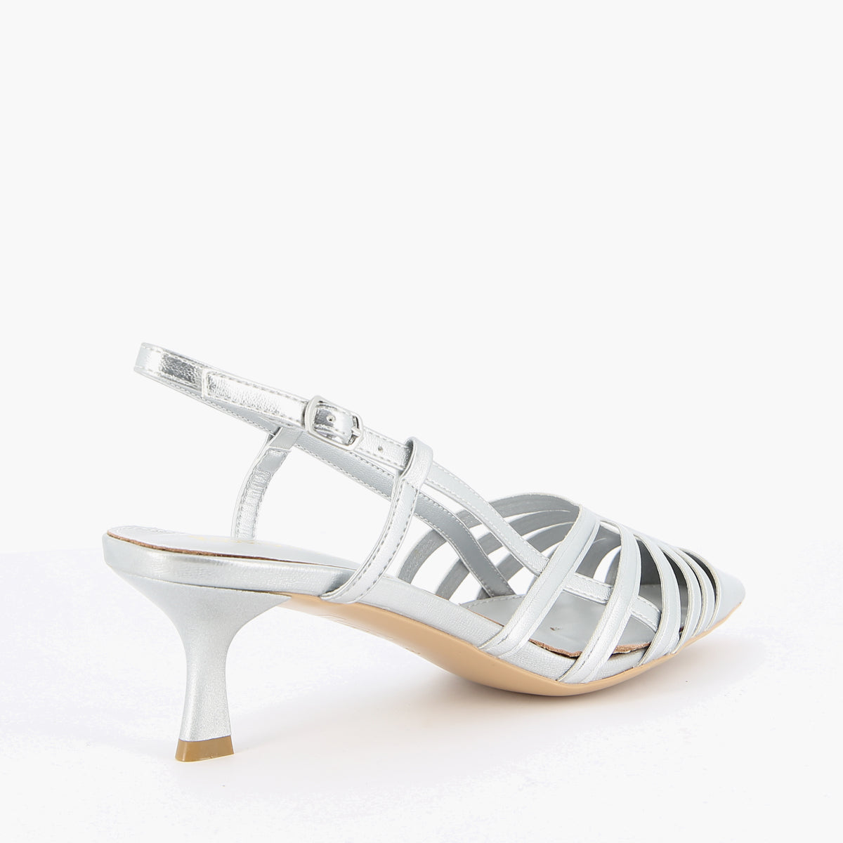 Kelly Silver Slingback