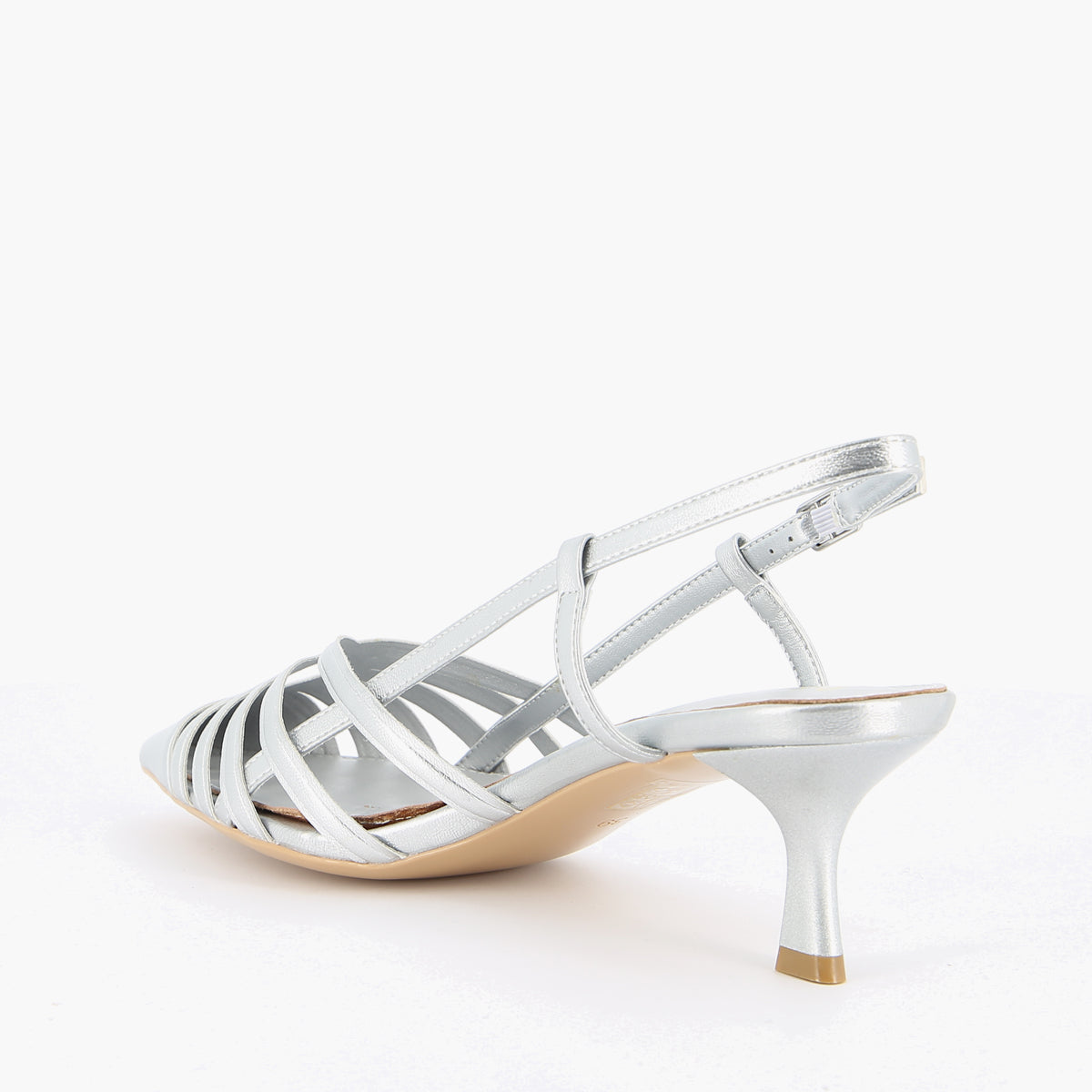 Kelly Silver Slingback