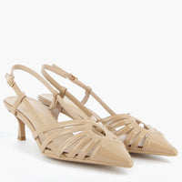 Slingback Kelly Beige con Cinturino | Roberta Martini