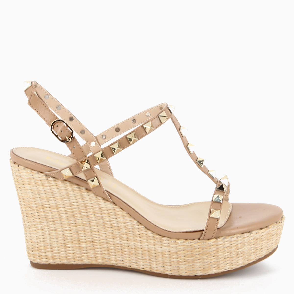 Pamela Beige Wedge Sandal