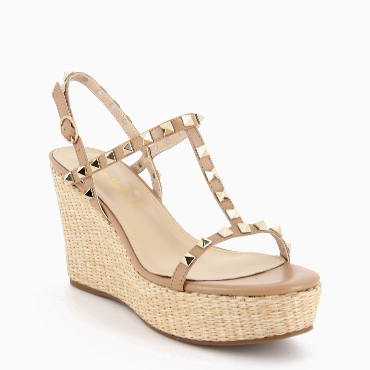 Pamela Beige Wedge Sandal