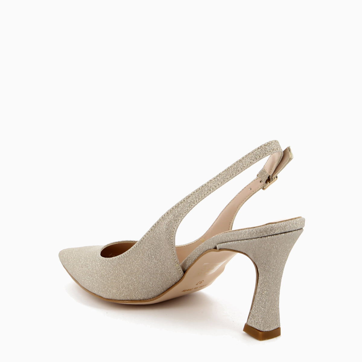 Livia Slingback Pump Platinum Glitter