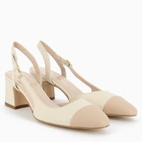 Chantal Slingback Cream and Black