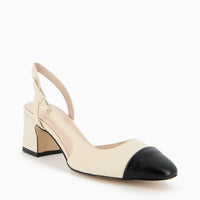 Chantal Slingback Cream and Black