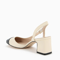 Chantal Slingback Cream and Black
