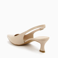 Delia Slingback Naplak Beige
