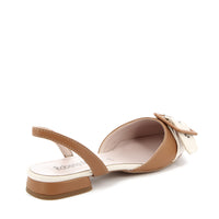 Ada Ballerina Slingback Brown Beige