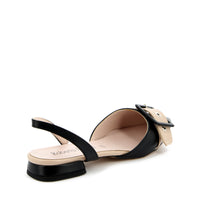 Ada Ballerina Slingback Black Beige