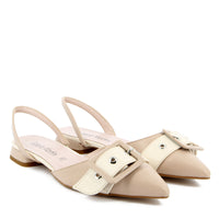 Ada Ballerina Pumps Cream - Beige