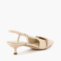 Lidia Beige Slingback