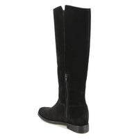 Elodie V-Oro Boot in Black Calf-Suede