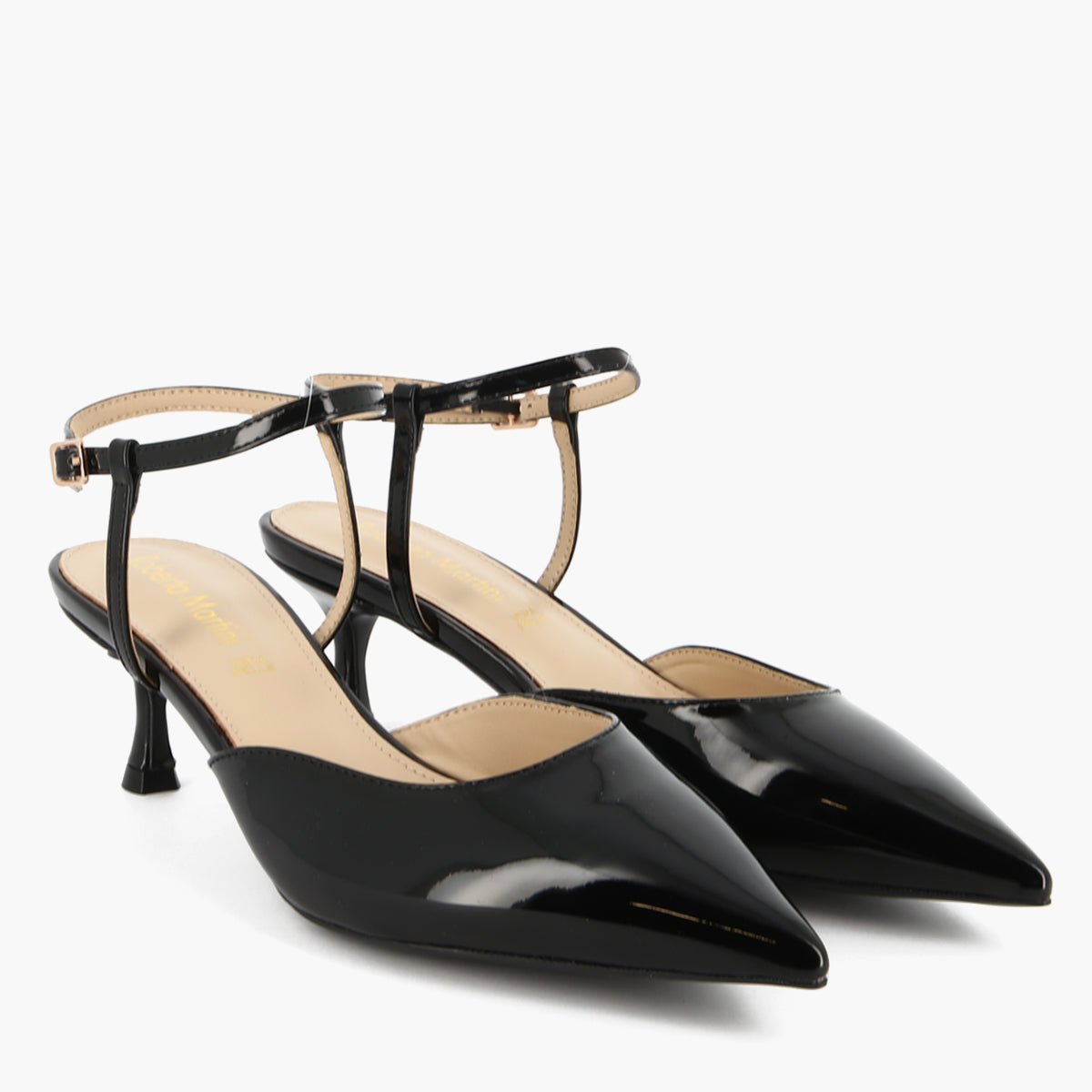 Slingback Terry Vernice Nero | Roberta Martina
