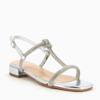 Ivana Sandal with rhinestone straps
