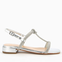 Ivana Sandal with rhinestone straps