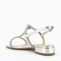 Ivana Sandal with rhinestone straps