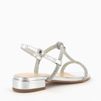 Ivana Sandal with rhinestone straps
