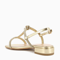 Ivana Sandal with rhinestone straps