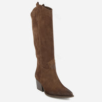 Kinsley Leather Texan Boot Black