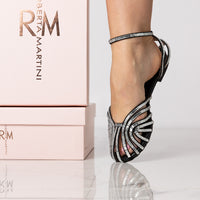 Sandalo basso Livia Strass Nero