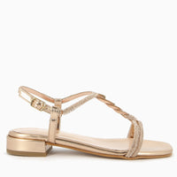 Maddy Sandal with Rhinestone Straps