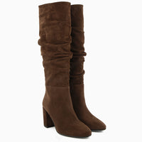 Stivale Melanie in Scamosciato Moro | Roberta Martini