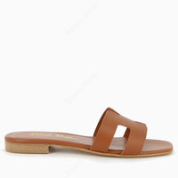 Paris Tan flat sandal