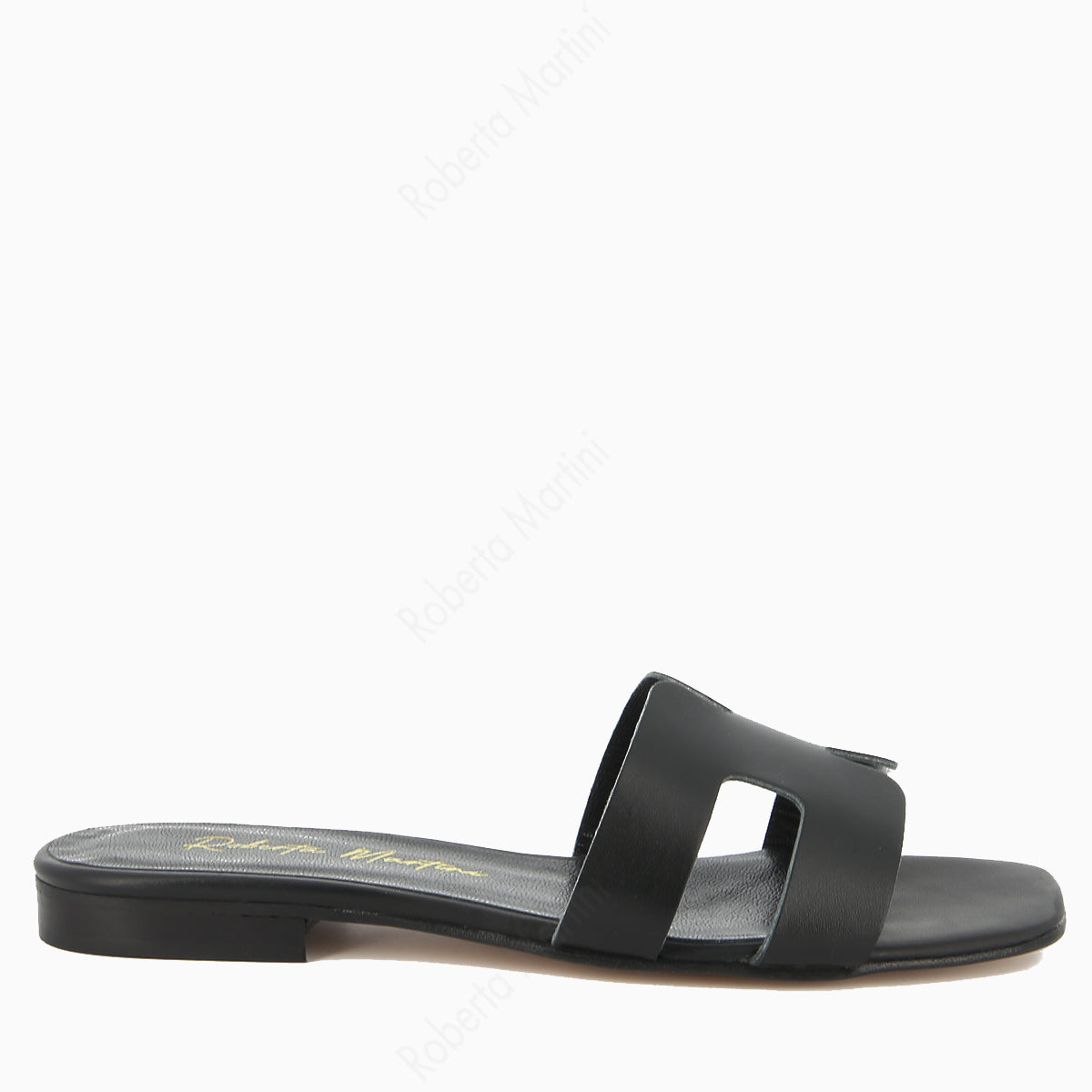 Paris Black flat sandal
