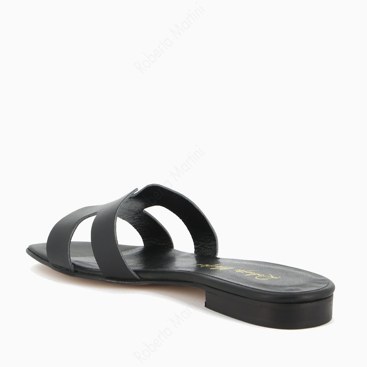 Paris Black flat sandal