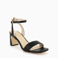 Nadia Sandal in Beige Leatherette