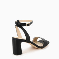 Nadia Sandal in Beige Leatherette
