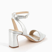 Nadia Sandal in Beige Leatherette