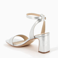 Nadia Sandal in Beige Leatherette