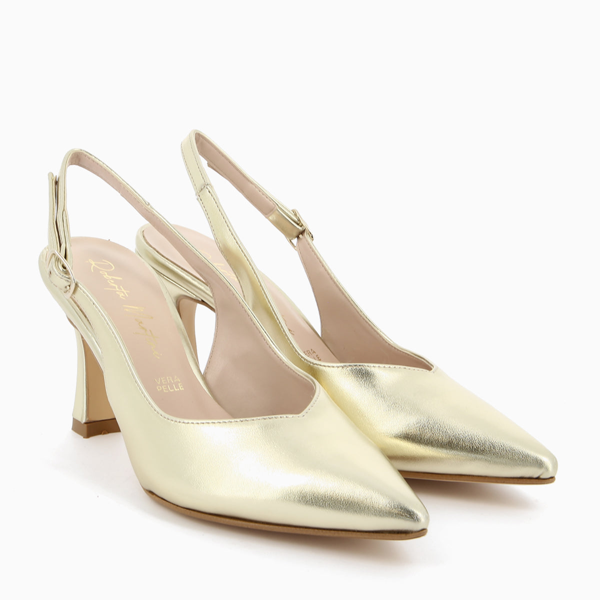 Décolleté Eva con Cinturino Oro | Roberta Martini