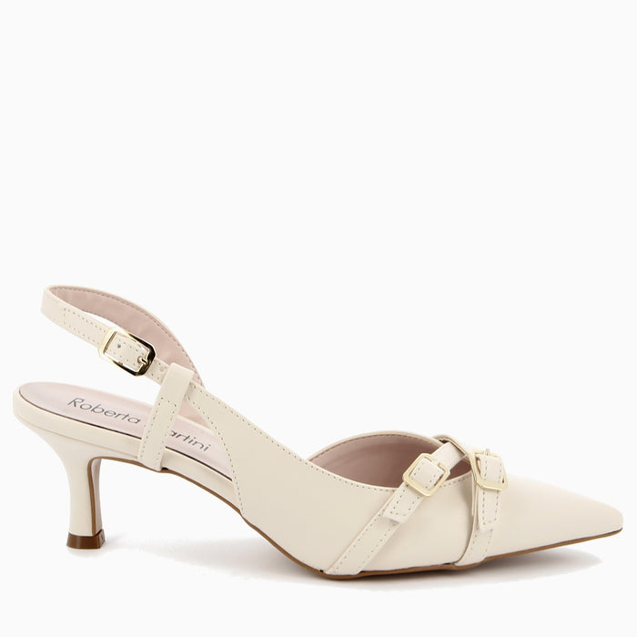 Décolleté Slingback con Cinturino Angy Panna