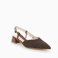 Francy Ballerina Slingback con Cinturino Rafia