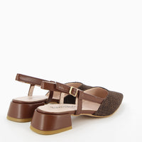 Francy Ballerina Slingback con Cinturino Rafia