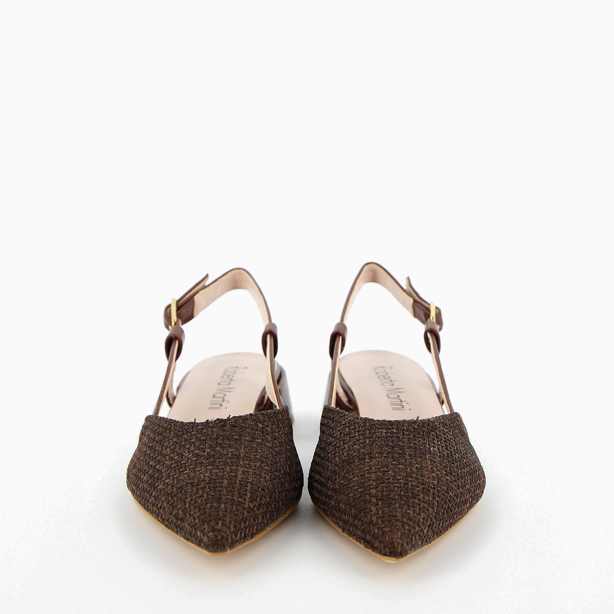 Francy Ballerina Slingback con Cinturino Rafia