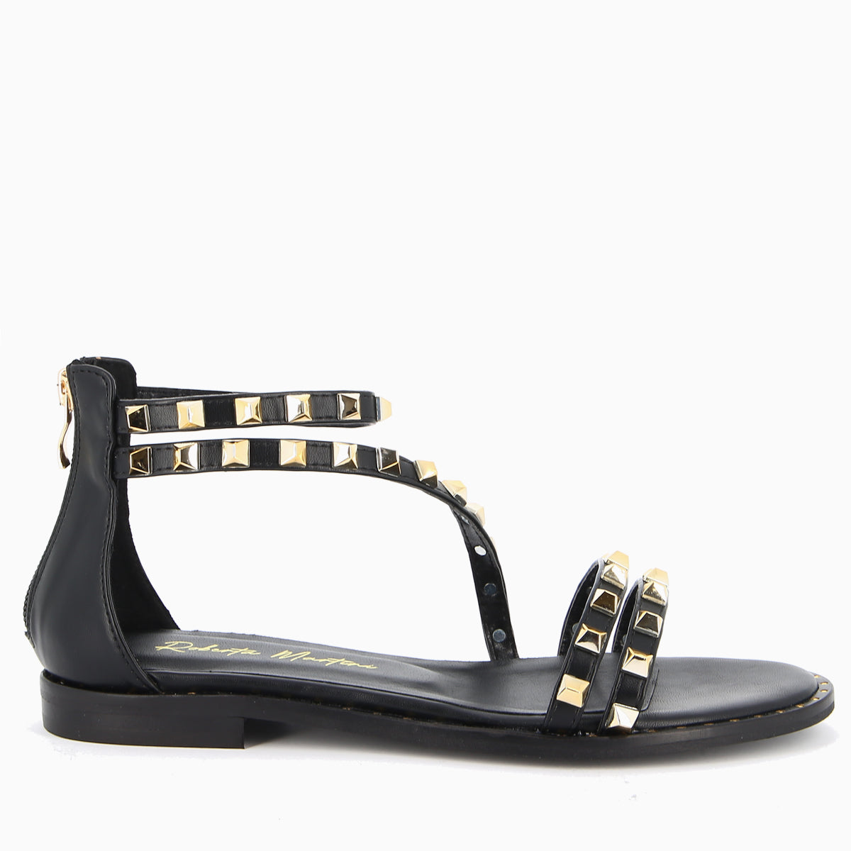 Jada Black Studded Sandal