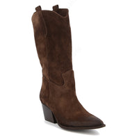 Botte Hanna en Cuir Noir