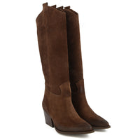 Kinsley Leather Texan Boot Black