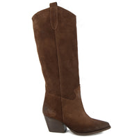 Kinsley Leather Texan Boot Black