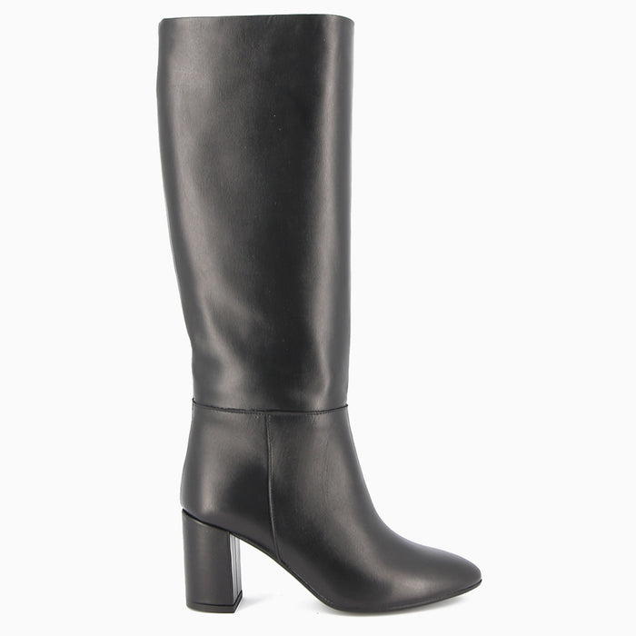 Lorena Black Leather Boot