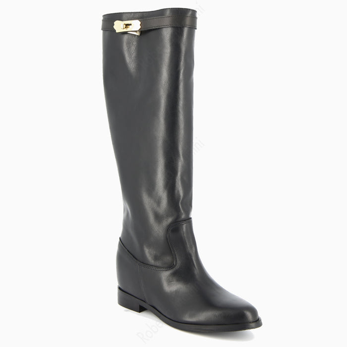 Paris boot Black gold accessory
