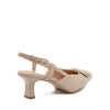 Décolleté Slingback Flavia con Cinturino Beige