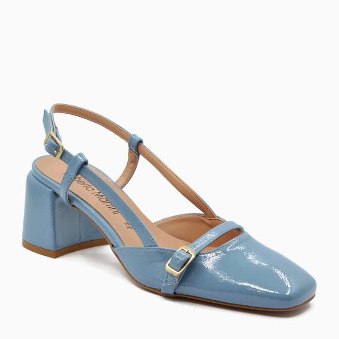 Décolleté Slingback Jane con Cinturino Cielo